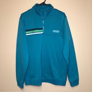 Adidas Mens 1/4 Zip Pullover Extra Large Blue Long Sleeve Golf Men’s Med…